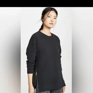 Varley Black Crew Neck Top